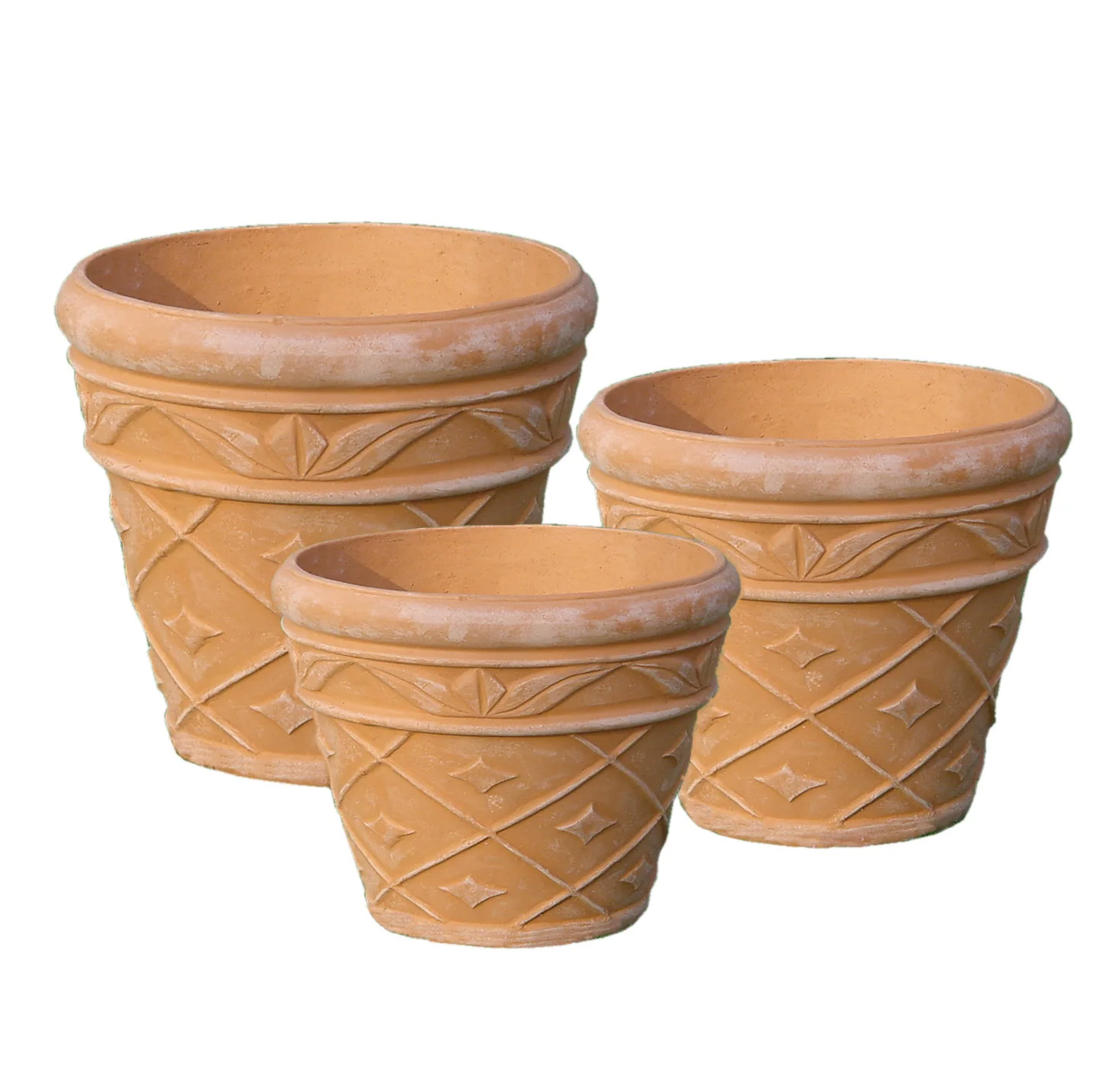 European-Style Terracotta Ceramic Clay Pots Floor-Based Planter for Outdoor Flower Planting in Home and Nursery Garden
