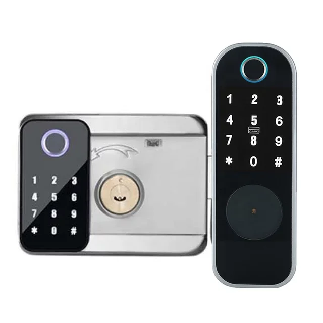 Grade C Lock Cylinder Smart Door Lock with 2 Years Warranty and 30-90mm Door Thickness
