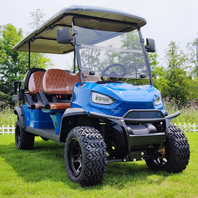 Fast Speed 72V Lithium Battery 6 Passengers Electric off Road Club Car Golf Buggy Cart for Sale