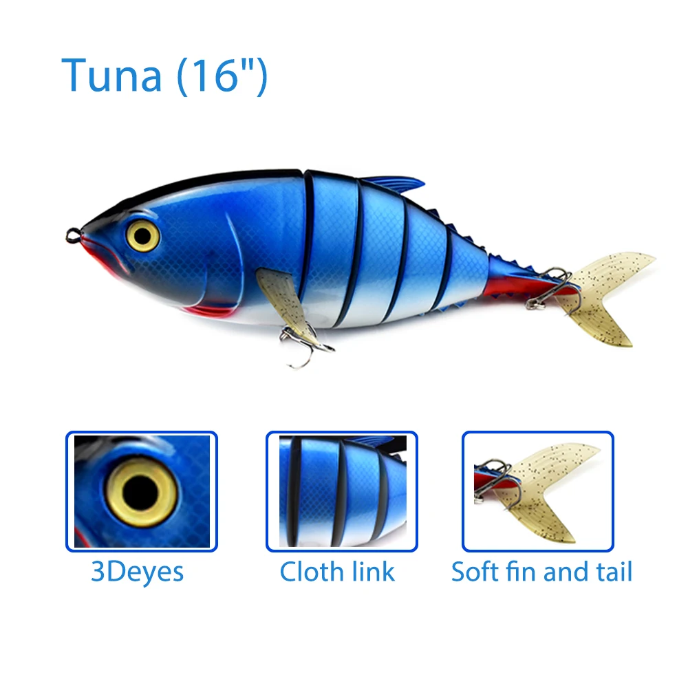 16インチ マグロ用ルアー マルチセクション 海釣り用ルアー ビッグ