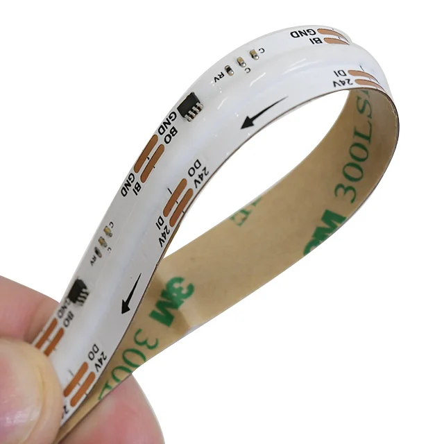 Dam Type RGBIC Digital pixel LED COB Strip DC24V 672LEDs 32 Pixels COB strip lights for decorations