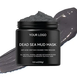 Organic Dead Sea Mud Facial Clay Mask Herbal Sheet for Skin Renewal Revitalizing Brightening & Tightening