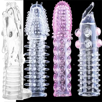 Crystal condom Ultra thin zero sense male and female spiritual condom silicon condom for men