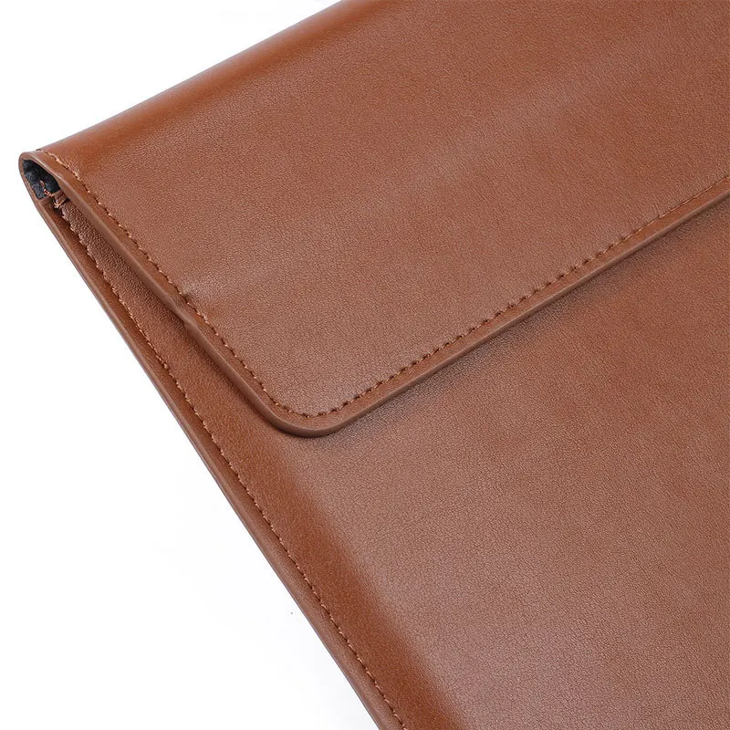 product laptop sleeve case pu leather for macbook pro 16 2021  2019 a2141 slim envelope bag with stand feature-30