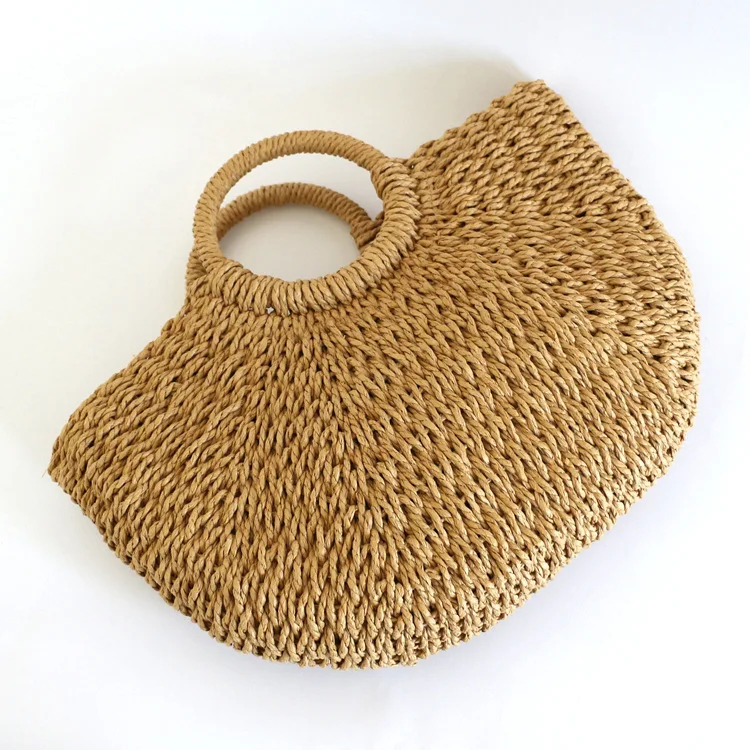 Large Women Straw Beach Bag Tote Boho Summer Beach Bags For Outdoor