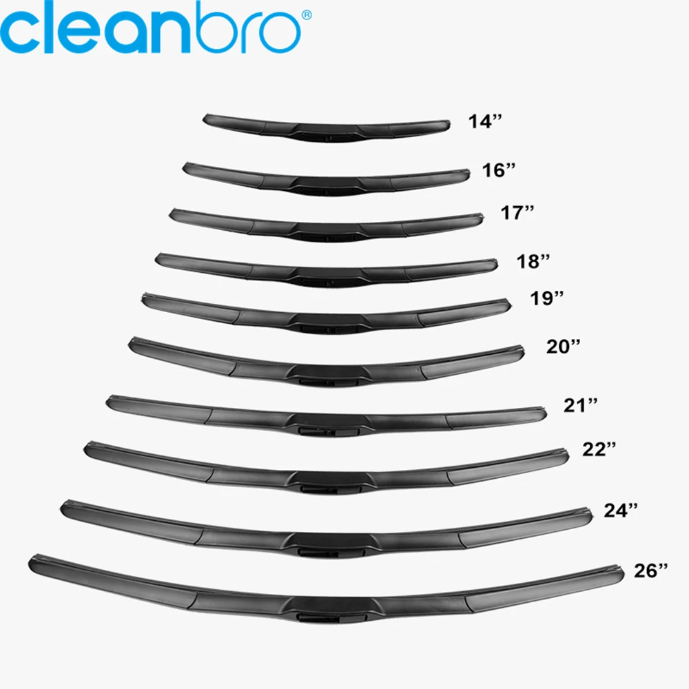 Car Windshield Wiper Blade - Hybrid Wiper Blade, Multi-Function Wiper for 99% Cars, Universal Wiper Blade