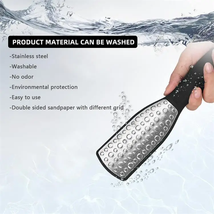 product factory hot sale foot file callus remover plastic stainless steel foot file-1