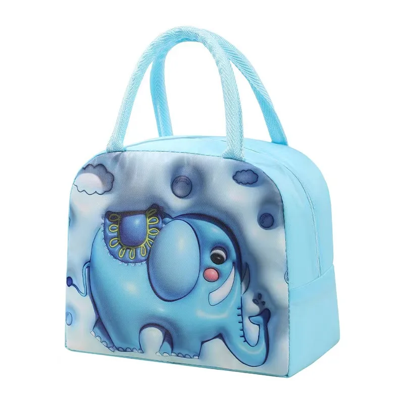 Wholesale Waterproof Cute Cartoon Oxford School Lunch Box Bag Insulated Lunch Bag for Kids