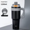 Revestimiento interior Knight negro-acero inoxidable