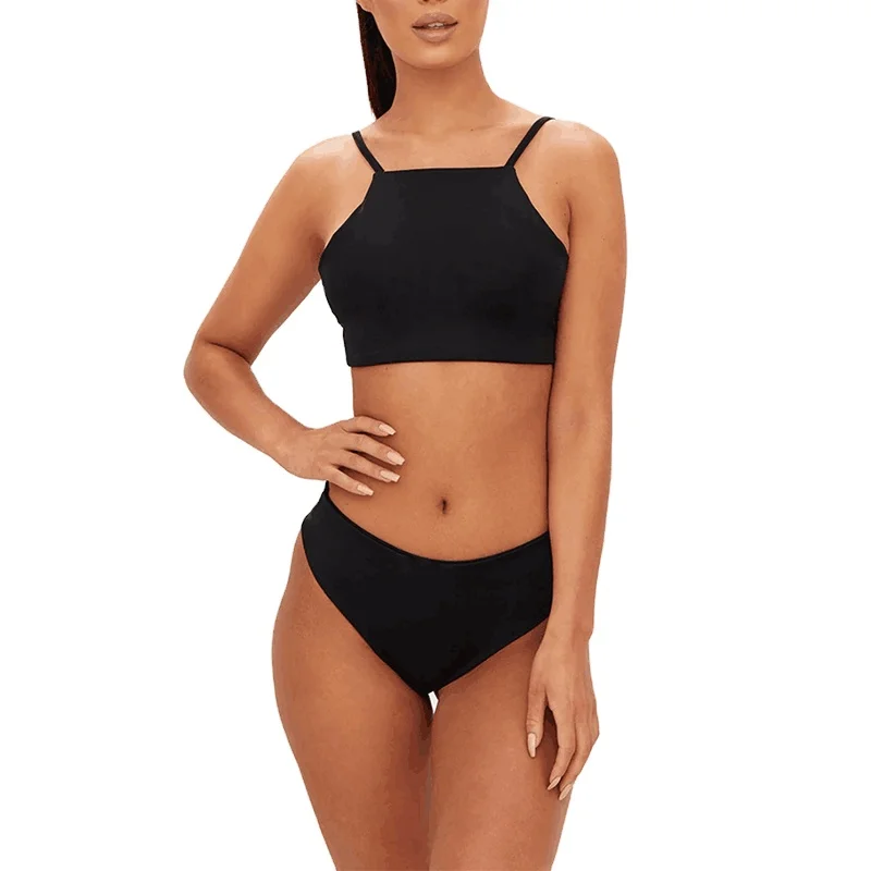 ladies black bikini