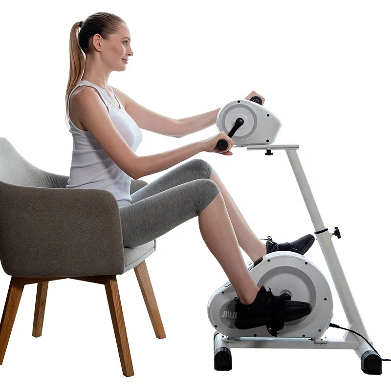 Exercise orders bike sitting in chair