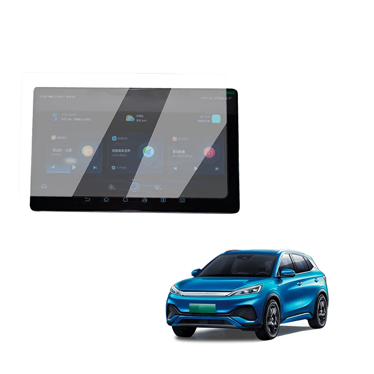 Car Tempered Glass Navigation Touch Screen Protective Film For Byd Atto 3 Yuan Plus Interior Accessories