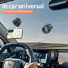 Soporte magnético para teléfono de coche, color gris plomo, con ventosa de vacío y rotación de 360°.