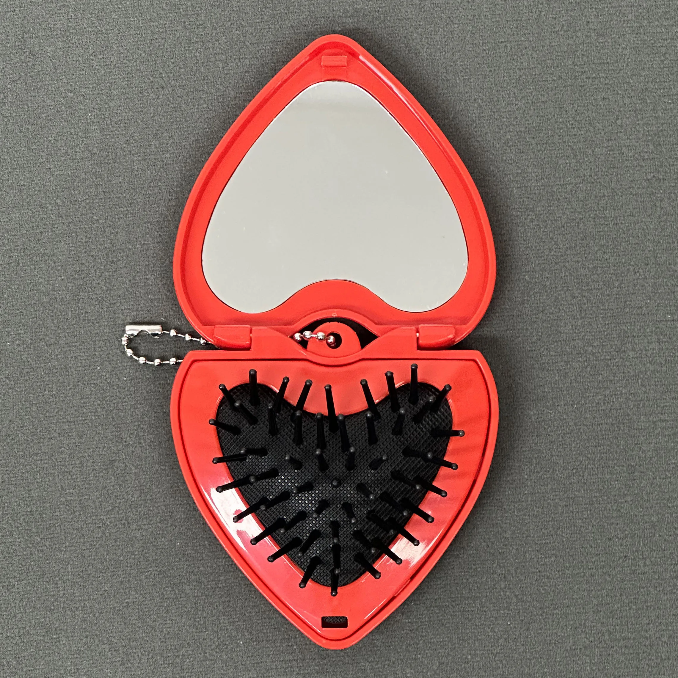 Ikohbadg Folding Hair Brush, Compact Travel Mirror, Mini Massage Comb For Purse Pocket Travel Size For Girls And Women Sliver - View #8