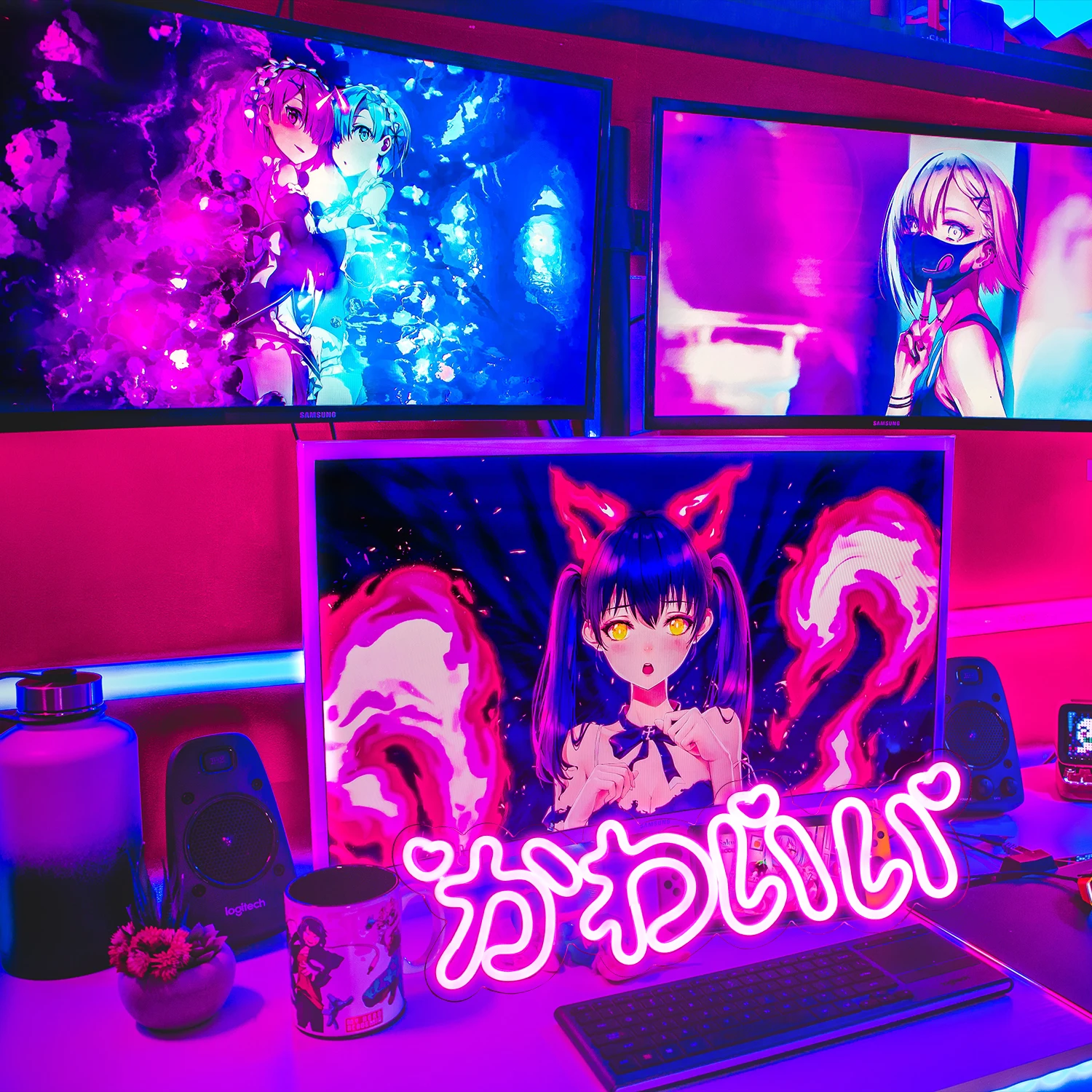 Wanxing неоновая вывеска на день рождения милая светодиодная подсветка для вечеринки милые