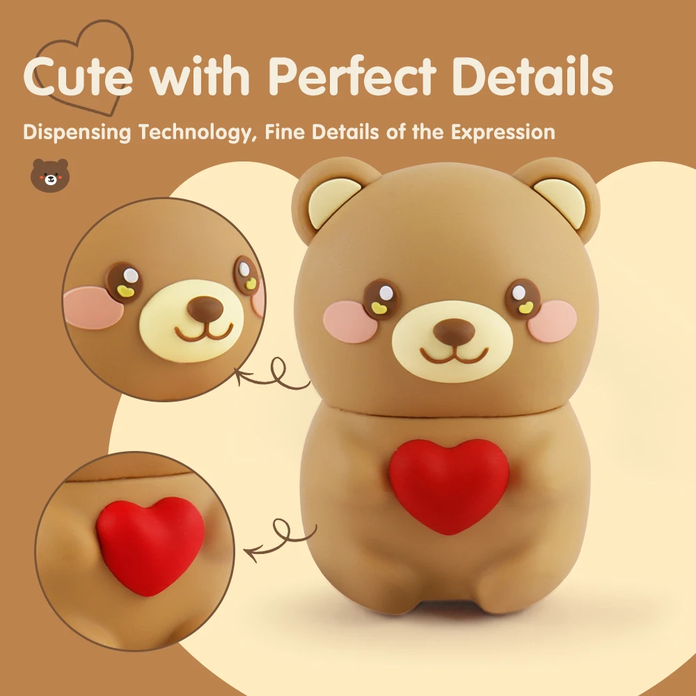 Creativity Brand Promotion LOGO Wireless Speaker Outdoor Heart Shape Little Bear BT 5.2 Wireless Speaker
