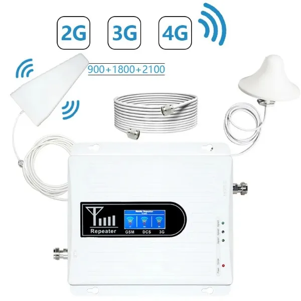 Universal Cellular Antenna Tri Band 900 1800 2100 GSM 2g/3g/4g Mobile Signal Booster/Amplifier/Extender