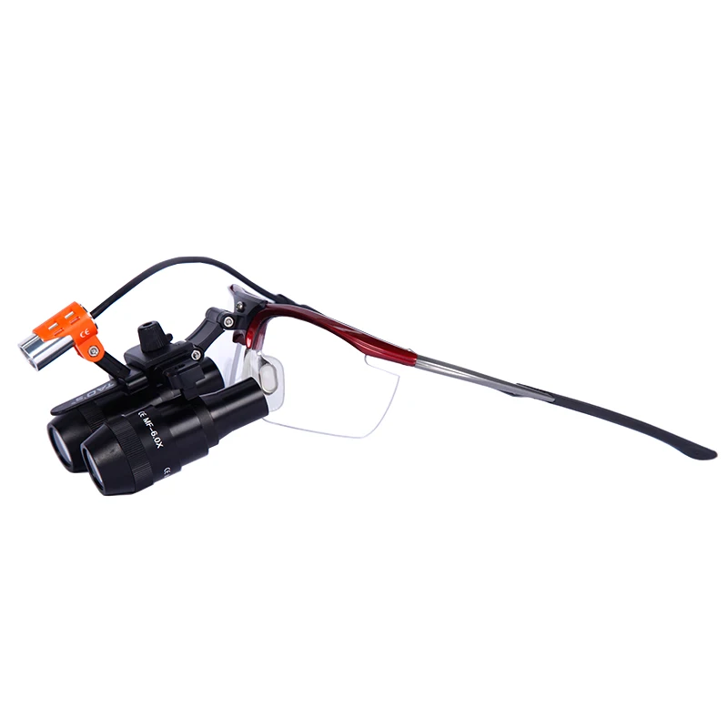 MF6.0x Adjustable Loupes with 191 LED Light  Portable Dental Surgical  Loupes Kepler 6.0X