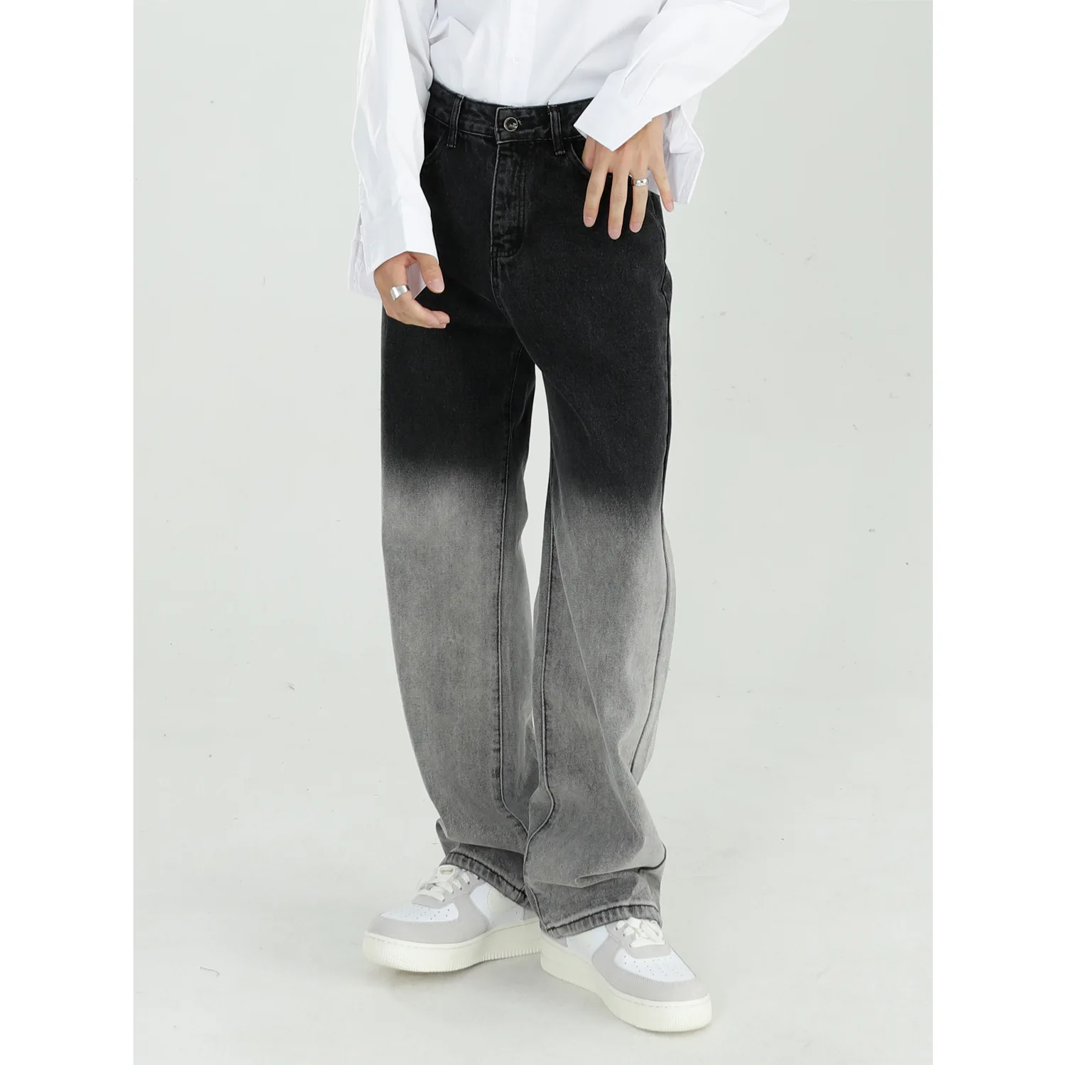 Уличная одежда размера плюс, мужские джинсы tie dye, винтажные мужские джинсы в стиле хип-хоп, прямые джинсы