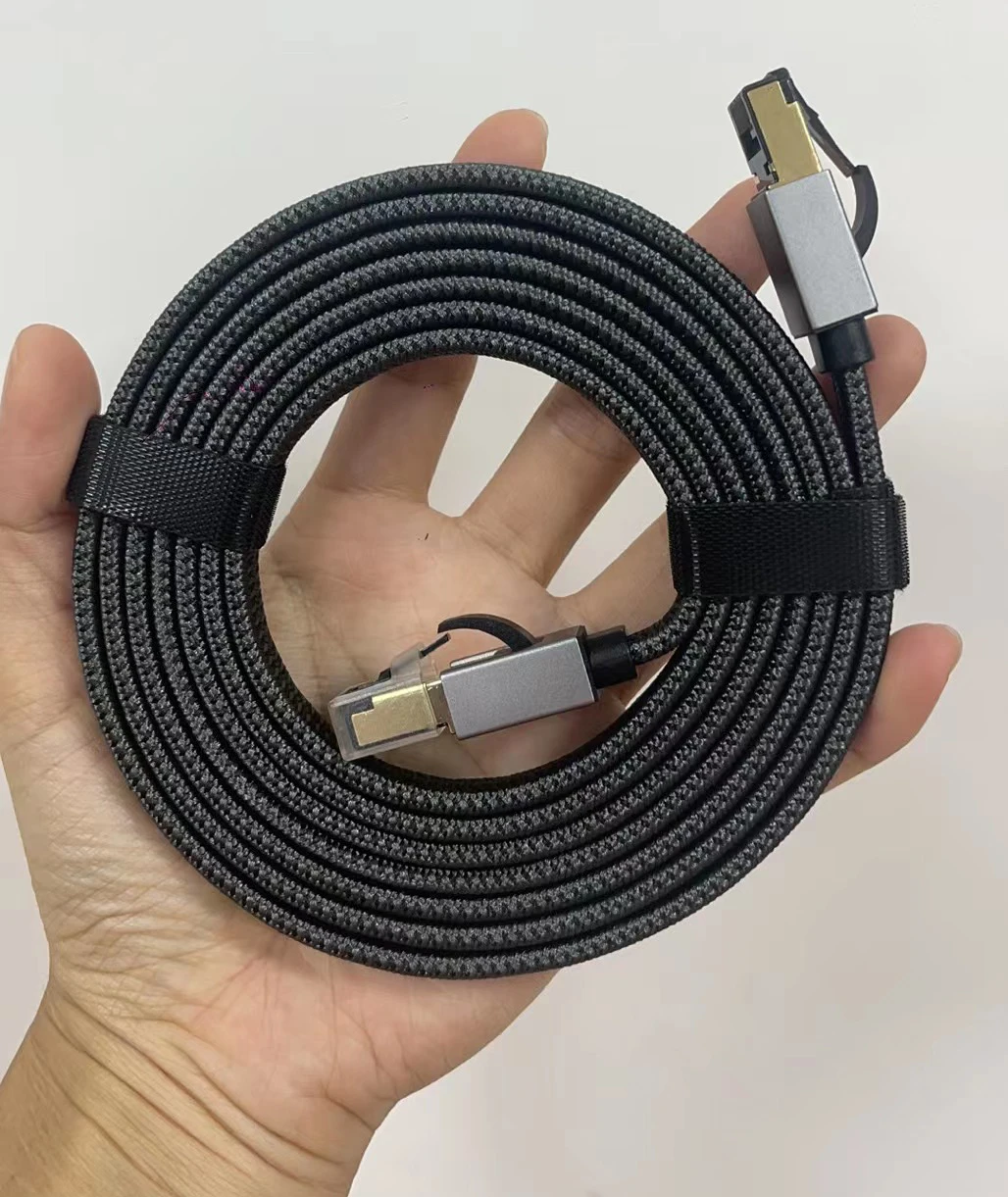 Cat 8 Ethernet Cable 40gbps 2000mhz Faster Than Cat7/cat6/cat5e Flat ...