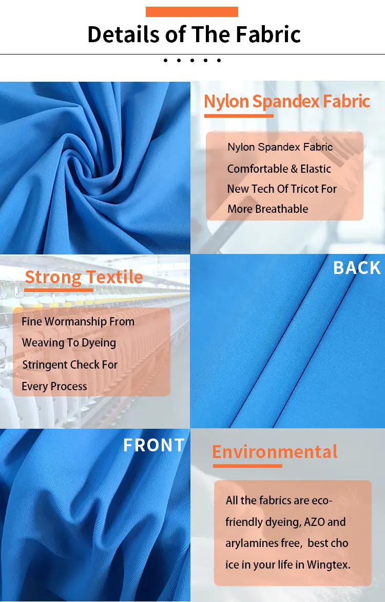 Wholesale 82 Nylon 18 Spandex Fabric Warp Knitted Elastic Ns Lycra Upf