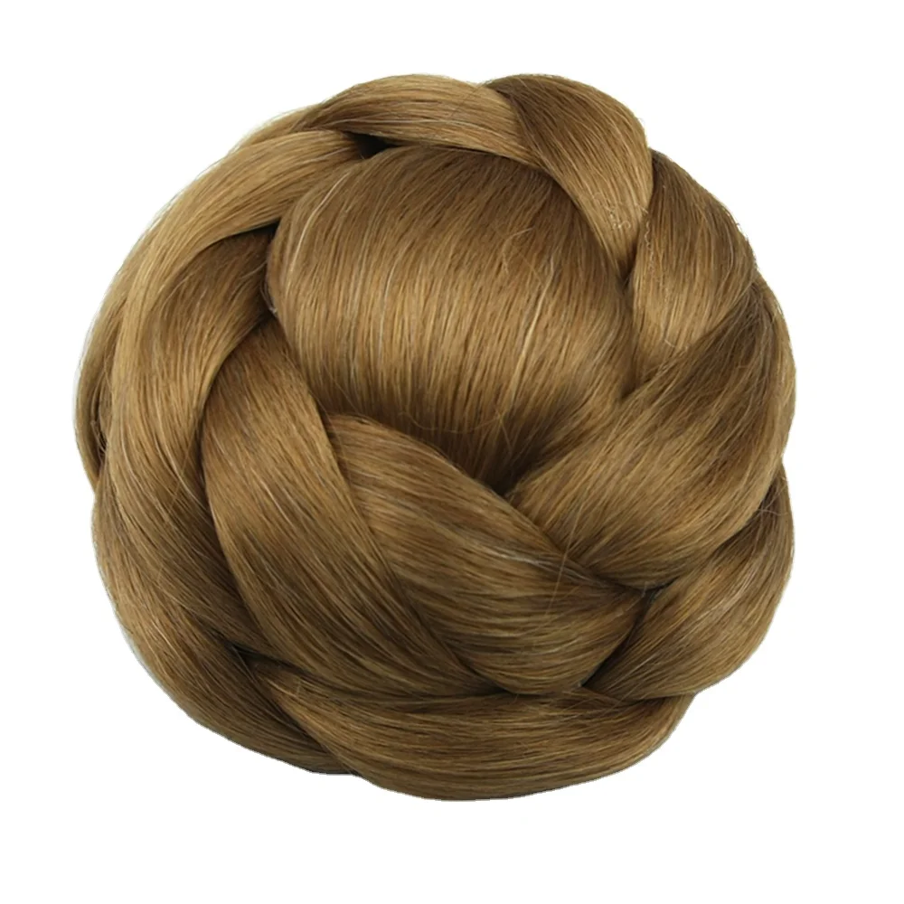 braided hair pieces bun