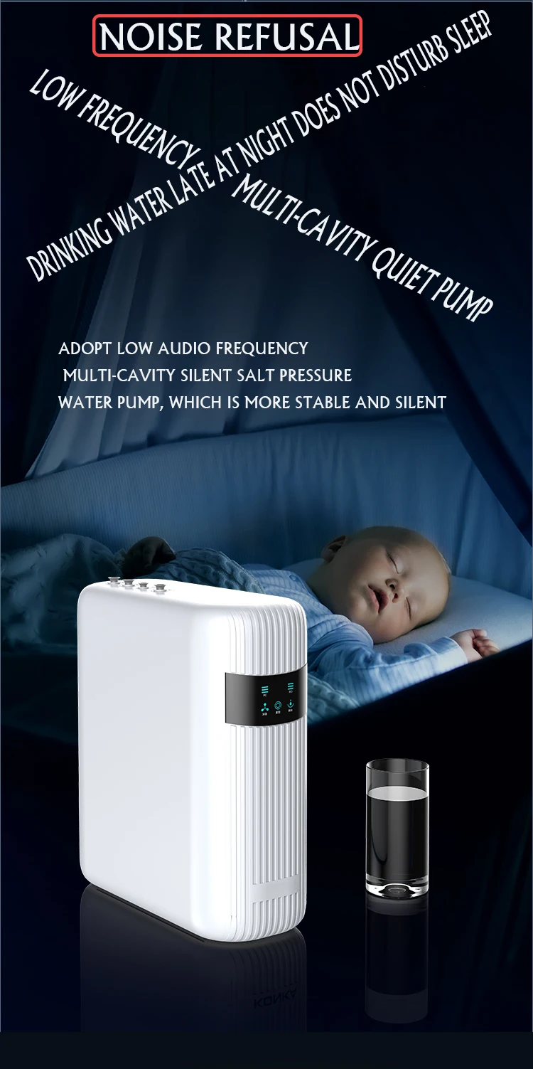 Pressure-free Bucket Silent RO Reverse Osmosis Direct Drinking Household Pure Water Machine
