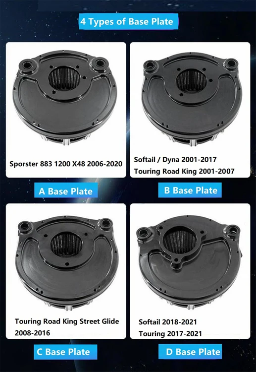 Воздушный фильтр RTS CNC с шипами для Harley touring CVO Street Bob Ultra Electra glide Road King Softail Dyna X48