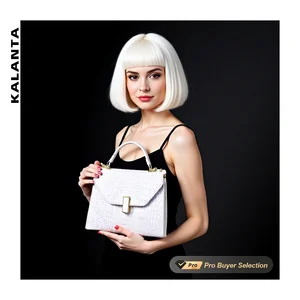 KALANTA Fashion Office Square Luxury Lining Business Femme  Sacs a Main Pour Femmes Online Shopping Handbags
