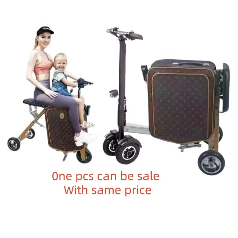 Rideable Suitcase Luggage That Turns Into A Scooter Smart Rideable