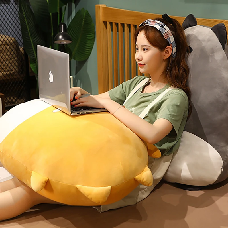2022 Custom Soft Corgi Ass Plush Toys Cute Fat Peach Ass Pillow Stuffed Animal Toy Sleeping Cushion Pillow Wholesale