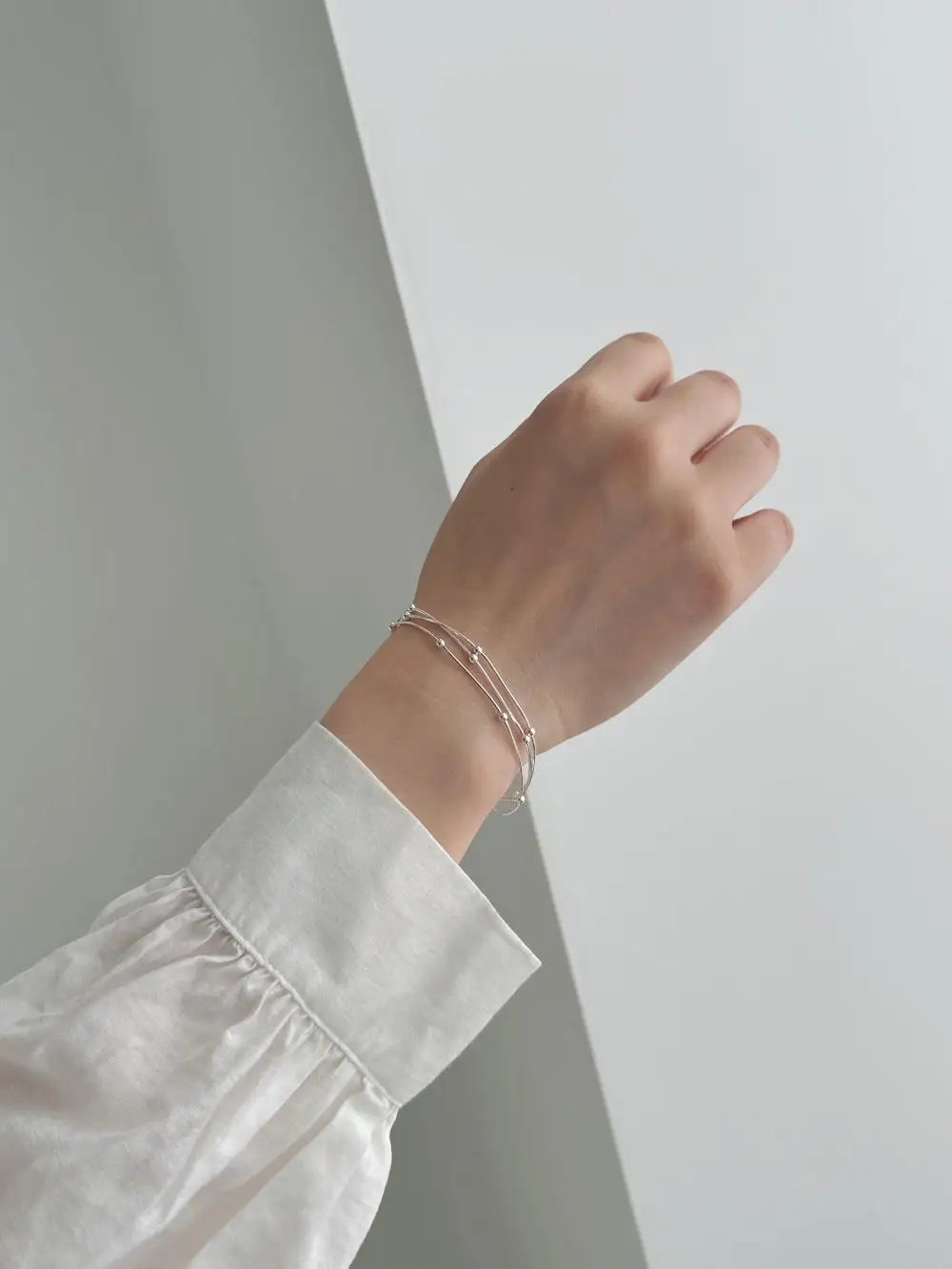 KAKODIY Unique Design 3 Cord 925 Sterling Silver Bracelet for Wedding Engagement Jewelry detail 5