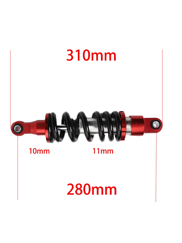 280mm 980lbs Spring Rear Shock Absorber Suspension For Atv Quad Dirt