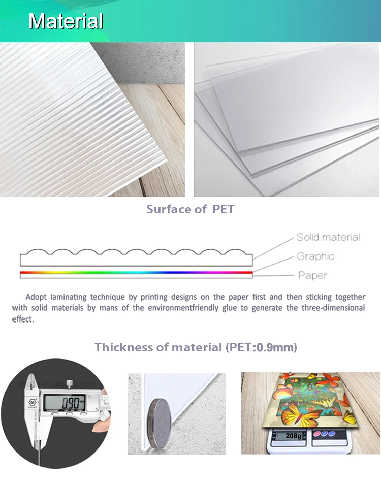 2018 Latest New Design Running horse 3D picture, PET Lenticular 3D pictures 40*40cm wall decoration pictures,home decoration