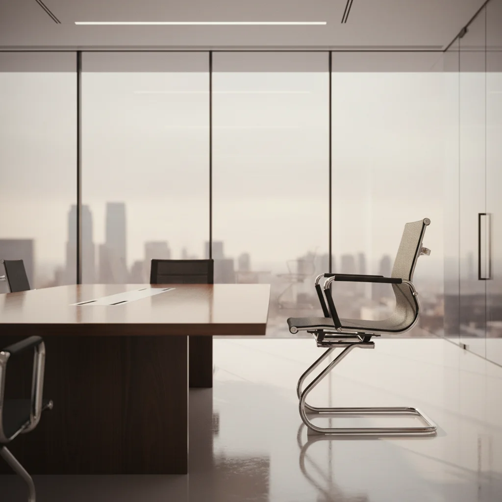 Modern Ergonomic Leather Executive Office Chair with Adjustable Height and Steel Frame Assembly 5