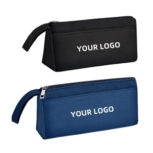 Custom Logo Printing Ins-Style Large Capacity Pencil Case Simple Stationery Box Personalized Elementary School Student Pen Bag
