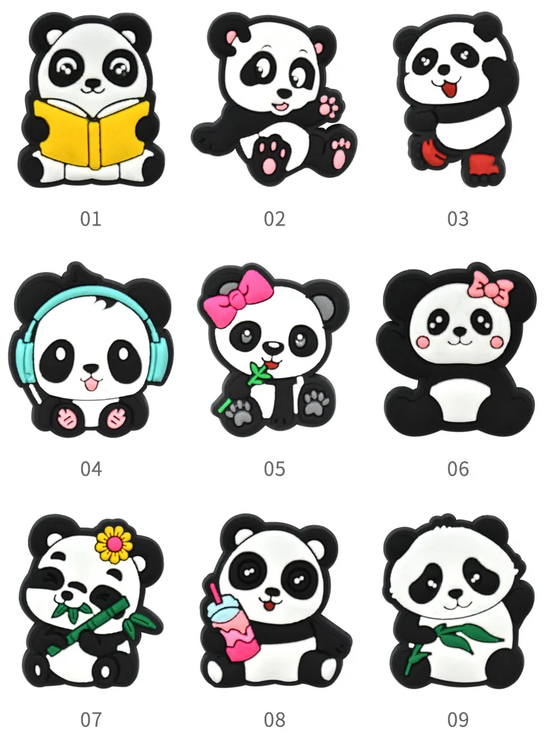 Wholesale Chinese National Treasure Panda Cartoon Croc Charms Garden ...