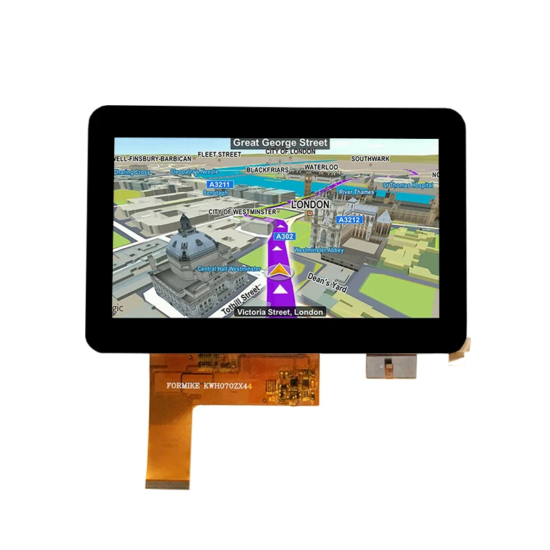 高解像度ディスプレイRGB LCDモジュール付き7インチ800x480 TFT