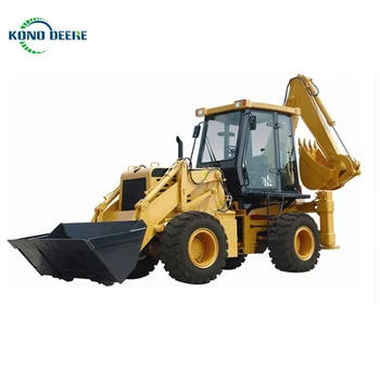 2024 hot sale backhoe excavator loader compact tractor 4x4 with front loader enclosed cab from shandong