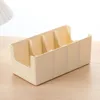 PET belt storage box [adjustable dividers] - Beige