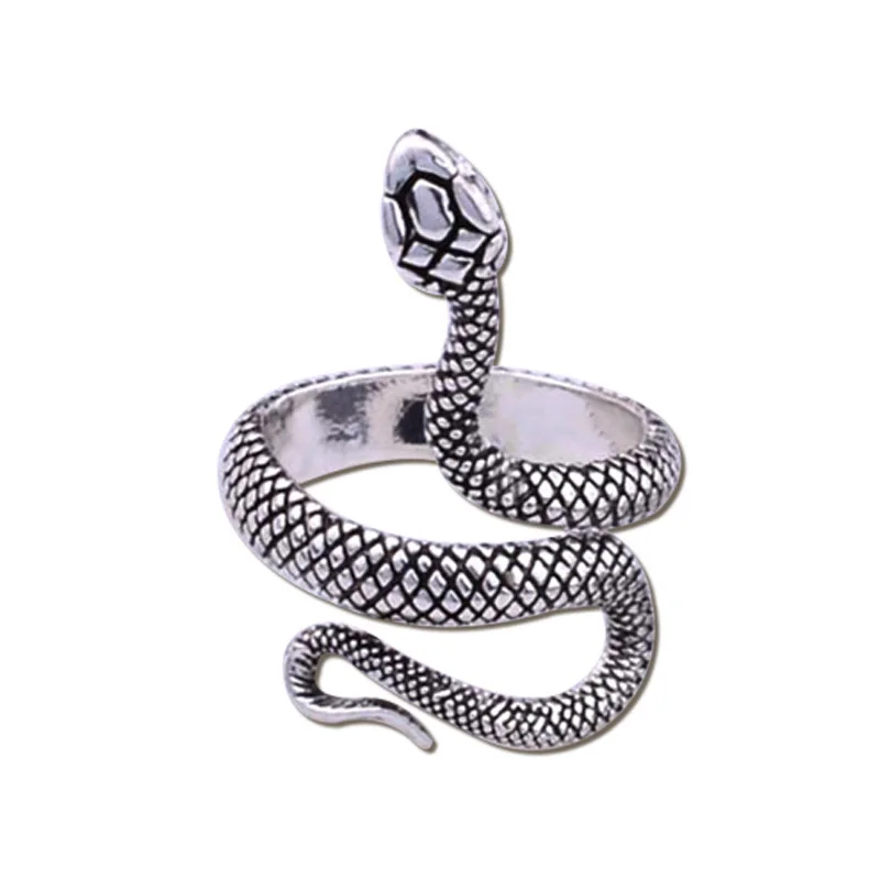 Orecchini A Goccia Serpente In Argento – Gioielli Stile Gotico Punk Per Donna