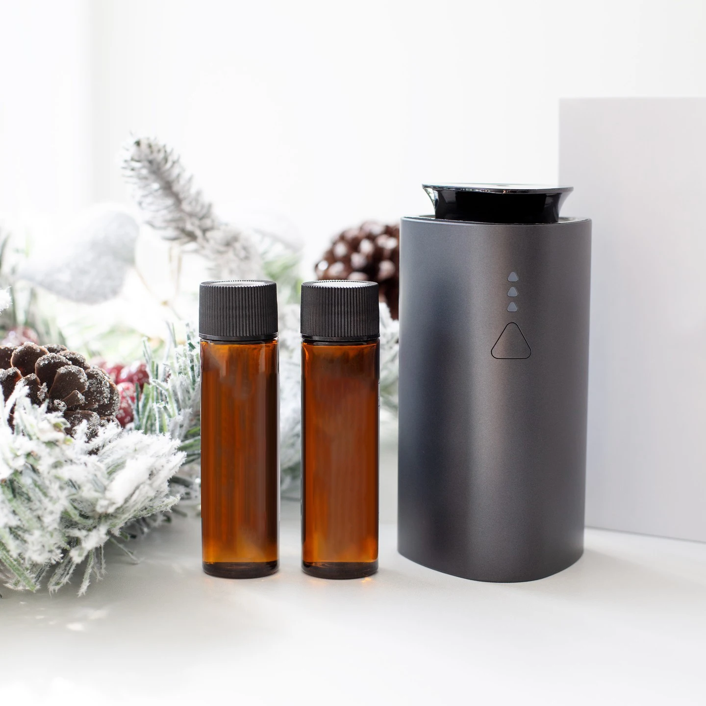 2023 Ouwave Battery Waterless Car Aroma Diffuser New Plastic Car Scent Fragrance Machine
