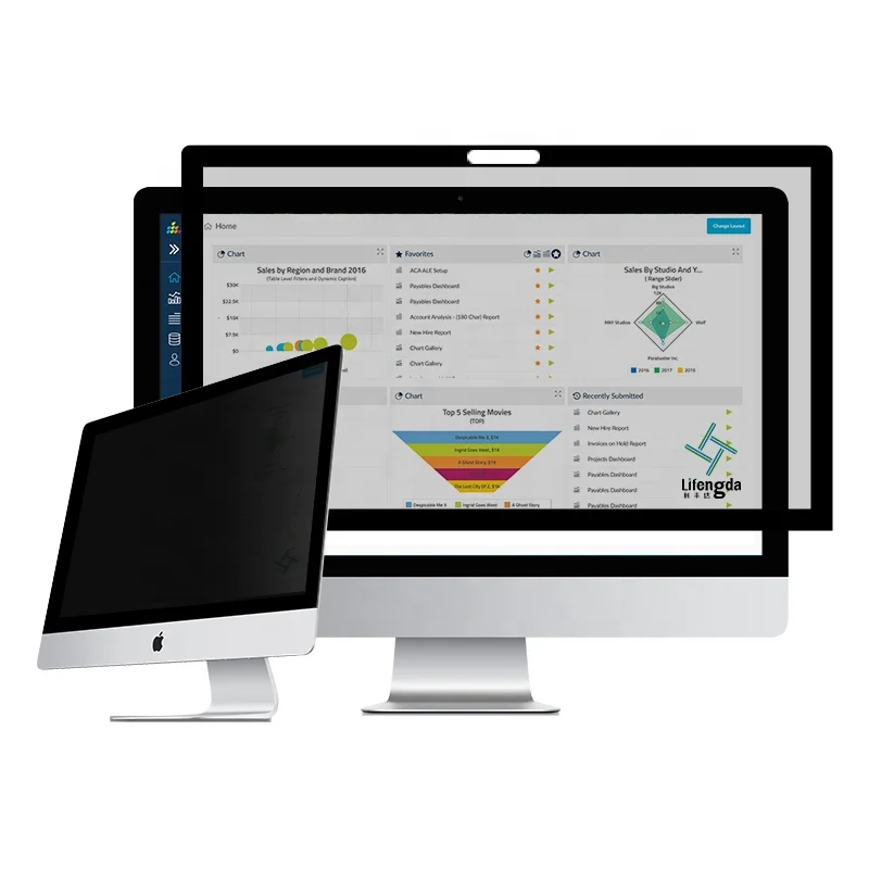 LFD 10 Removable Sealant Magnetic Suction Privacy protection Monitor Accessories for imac 27 Computer 2020 Screen Protector