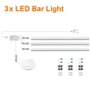 Tiras de luces LED para gabinetes, paquete de 3, 50 cm