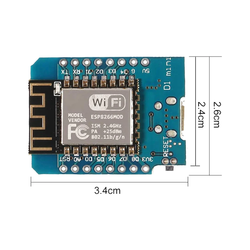 Esp8266 Esp-12 Esp-12f Nodemcu Mini D1 Module Wemos Lua 4m Bytes Wlan ...