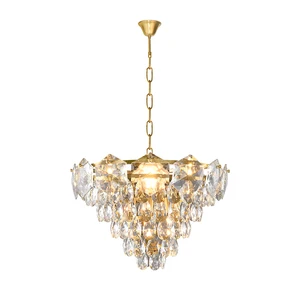 Luxury Stainless Steel Lighting High Quality Crystal Chandelier Modern for Living Room Bedroom