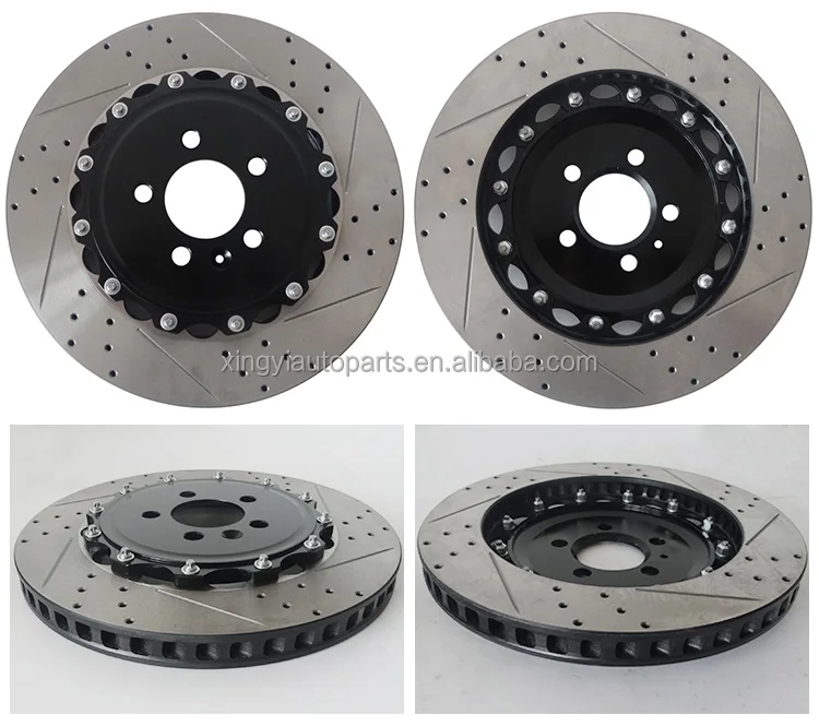 2 Piece Big Rotor Upgrade Caliper Auto Racing Fully Floating Brake Disc ...
