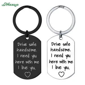 New Arrival Metal Craft Keychain Wholesale Plate Print Engrave Letter Keyring Custom LOGO Blank Stainless Steel Keychains Letter