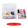 35 small wooden figures, 11 sets