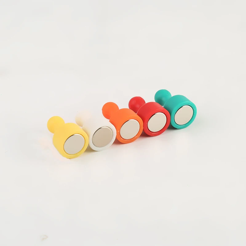 Support LOGO Print Magnetic Push Pin Magnet Super Strong Neodymium Magnet Button Multi-Color D19*25 Magnet for Office